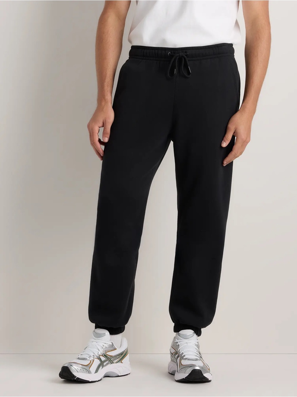 Men’s Quince 100% Organic Cotton Fleece Joggers – Black (Size M)